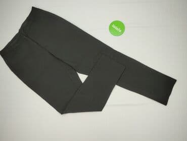 srebrne legginsy: Spodnie materiałowe damskie, M — 2