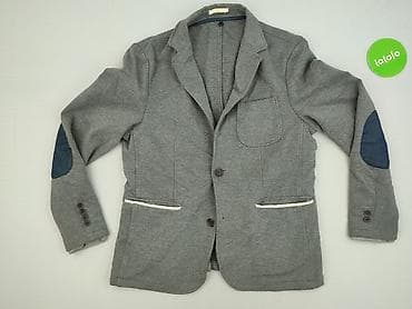 marynarka męska h: Męska marynarka Reserved, rozmiar L - Kolor: szary melanż z — 2