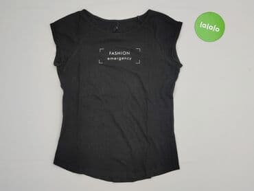 czarne koszulki damskie z nadrukiem: Футболка жіноча, розмір S — 2