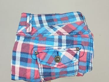 krótkie spodenki w kratę damskie: Sublevel, Szorty damskie, rozmiar M — 6