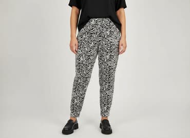 długie spodnie damskie dla wysokich: Janina, Spodnie materiałowe damskie, rozmiar 3XL — 6