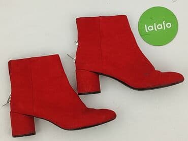 kozaki do czerwonej sukienki: Bershka, Botki damskie, 39 — 4