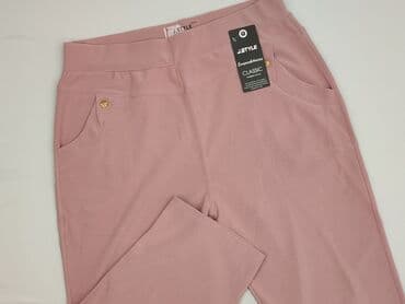 жіночий одяг олх: Material trousers for women, size 6XL (EU 52) — 1