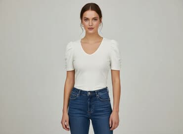 orsay, koszula damska, rozmiar s stan: używany rozmiar: s kolor: biały wady: wymaga czyszczenia dodatkowe informacje: należy pamiętać, że pomiary są wykonywane przez program, błąd może wynosić do 2 cm sposób dopasowa: Orsay, Women's blouse, size S — 1