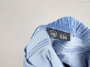 obcisłe krótkie spodenki: Spodnie jeansowe, Cool Club, 10 lat, 134/140, stan - Bardzo dobry — 4