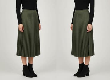 spódnice plisowane midi zielone: Orsay, Women`s skirt, size M — 1