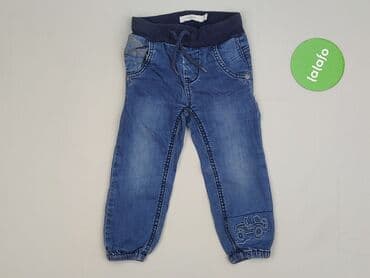 spodnie do granatowej marynarki: Spodnie jeansowe, Name it, 12-18 miesięcy, stan - Idealny — 2