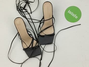 czerwone sandały na słupku ccc: Sandały damskie, rozmiar 40 — 3