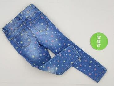 sukienki dżinsowe: Spodnie jeansowe, 3-4 lat, 104, stan - Idealny — 3
