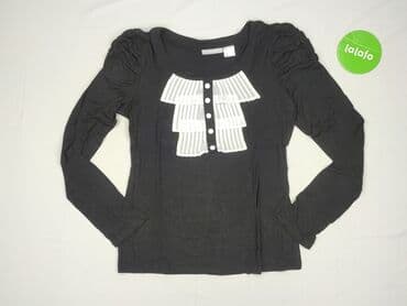 czarne bluzki rekaw 3 4: Bluzka damska, rozmiar S — 2