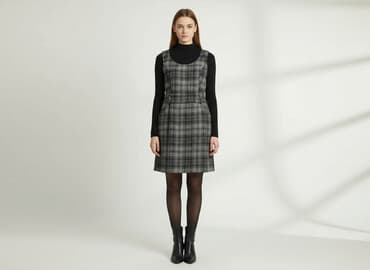 sukienka w szkocką kratę damska: Sukienka damska, rozmiar L — 7