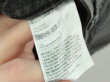 hm krótkie spodenki dzins low waist: H&M, Szorty damskie, rozmiar S — 6