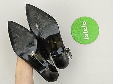 pol but: Czarne czółenka damskie typu slingback FOREVER - Rozmiar: 35 — 4