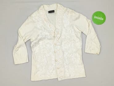 sweter z transparentnymi rękawami: Kardigan damski, rozmiar XS — 2