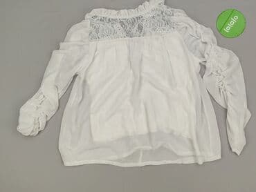 biale bluzki z gipiurą: Bluzka damska, rozmiar S — 3