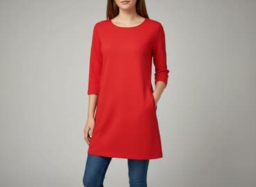 bonprix sukienki czerwone: Rue Paris, Tunika damska, rozmiar XS — 7