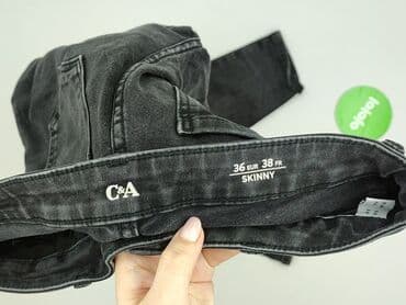 czarne skinny jeans: C&A, Jeansy damskie, rozmiar S — 4