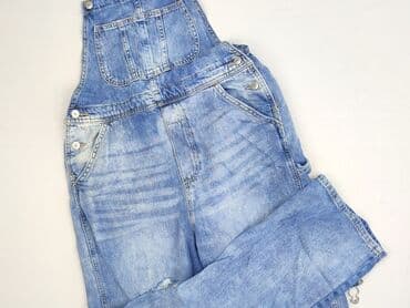 jeansowe ogrodniczki damskie: H&M, Ogrodniczki damskie, rozmiar M — 1