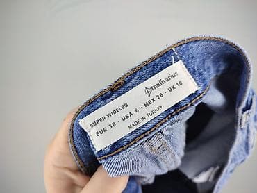 converse na platformie: Stradivarius, Jeansy damskie, rozmiar M — 4