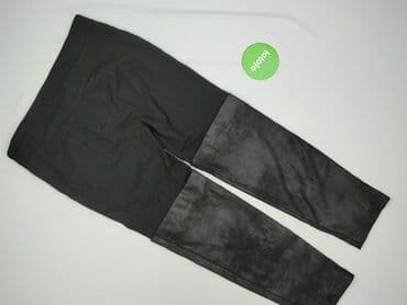 czarne legginsy push up legginsy podkreślające pośladki: Legginsy Ze skóry ekologicznej damskie, M — 3