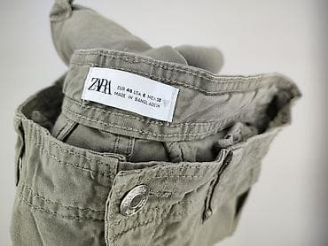 cargo wide leg: Zara, Spodnie cargo damskie, rozmiar M — 4