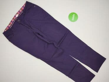 fioletowe jeansy damskie: Spodnie materiałowe damskie, rozmiar 2XL — 2