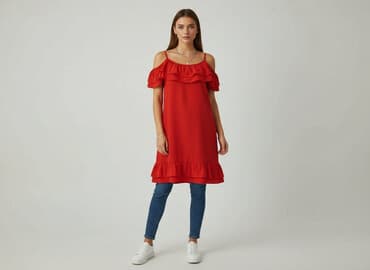 sukienki hiszpanki długie allegro: Sukienka damska, rozmiar S — 6