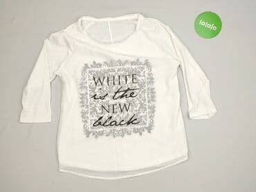 biała bluzka damska rękaw 34: Bluzka damska, rozmiar M — 2