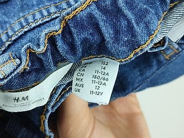mango bluzki: Spodnie jeansowe, H&M, 12 lat, 152, stan - Idealny — 6