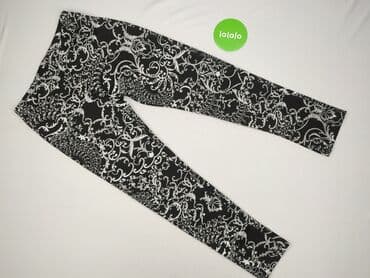 rajstopy czarne ze srebrną nitką: ITALY FASHION, Legginsy Eleganckie damskie, rozmiar XL — 3