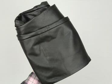 legginsy strong point czarne: Sinsay, Legginsy Ze skóry ekologicznej damskie, rozmiar M — 6