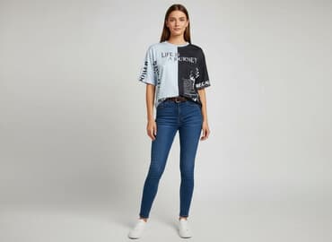 koszulka chaotic system: Shein, T-shirt damski, rozmiar S — 8