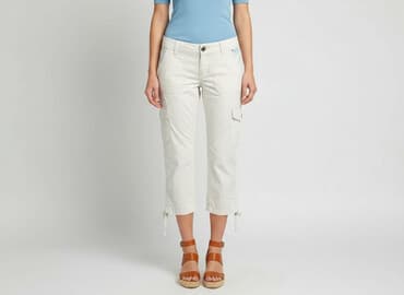 spodnie cargo damskie hm: H&M, Spodnie 3/4 damskie, rozmiar XS — 7