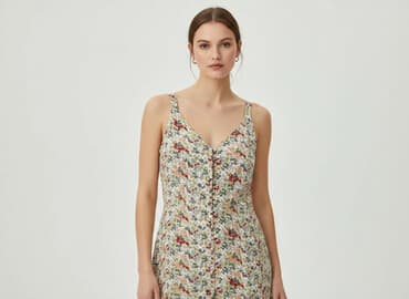 zara sukienka w geometryczne wzory: Zara, Sukienka damska, rozmiar S — 1