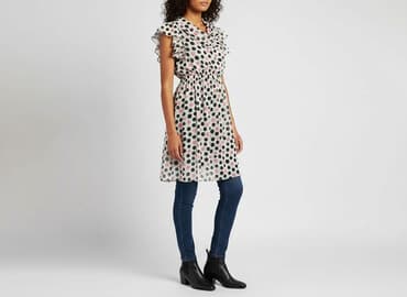 sukienki z żabotem: Women`s dress, size S — 1