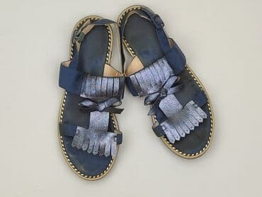 sandały srebrne badura: Sandals for women, size 41 — 5