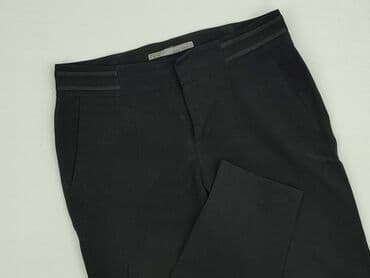 czarne satynowe spodnie zara: Zara, Spodnie materiałowe damskie, rozmiar S — 1