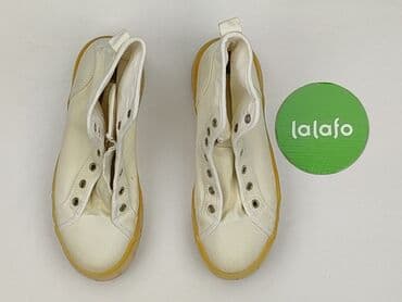 czarna sukienka i białe trampki: PULL&BEAR, Sneakersy damskie, rozmiar 36 — 2