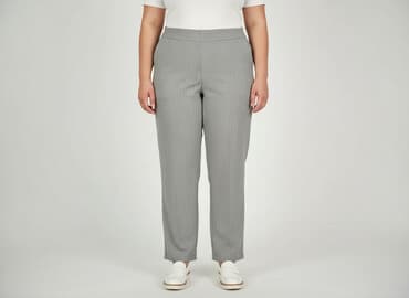 stradivarius spodnie w paski: Basic Story, Spodnie materiałowe damskie, rozmiar XL — 6