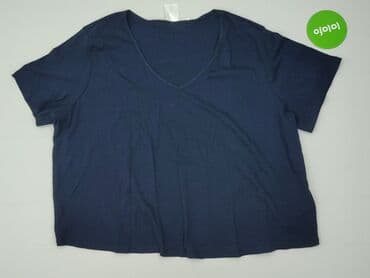 granatowy t shirty oversize: UP2Fashion, T-shirt damski, rozmiar 2XL — 2
