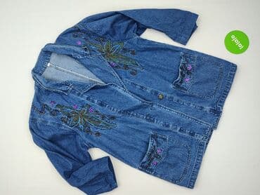 ubrania dżinsowe damskie: Kurtka jeansowa damska, rozmiar M — 2