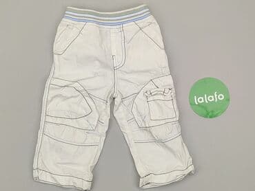 wojcik pl ubrania dla dzieci: Baby material trousers, 9-12 months, 74-80 cm, condition - Good — 2