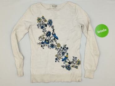 sweter w paski z serduszkiem: M&Co, Sweter damski, rozmiar S — 2