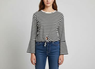 hm bluzki z krótkim rękawem: H&M, Bluzka damska, rozmiar XS — 7