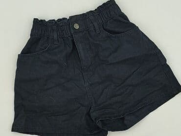 krótkie spodenki z wysokim stanem czarne: Sinsay, Szorty damskie, rozmiar 2XS — 1