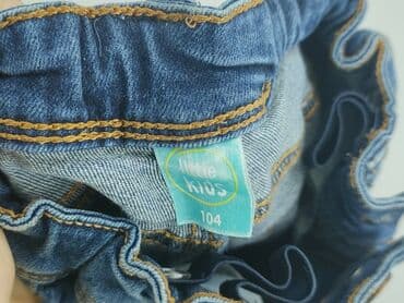 jeansy z dziurami dziecięce: Spodnie jeansowe, Little kids, 3-4 lat, 104, stan - Bardzo dobry — 4