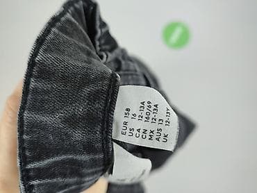 hm topy basic: Spodnie jeansowe, H&M, 13 lat, 152/158, stan - Bardzo dobry — 5