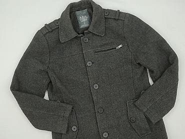 kurtka peruna: Męski płaszcz/kurta CarryFormal, rozmiar L - Kolor: grafitowy melanż — 1