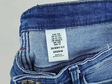 bpc kurtka: Spodnie jeansowe, H&M, 13 lat, 158, stan - Idealny — 4