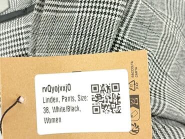 Women: Lindex, Material trousers for women, size M (EU 38) — 5